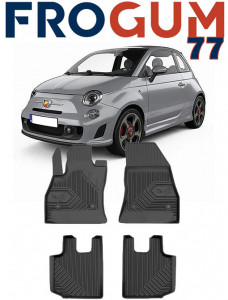 Fiat 500L Din 2012 - Prezent, Hatchback , Set Covorase Auto Tip Tavita Premium 3D, din cauciuc accesorii pentru autoturismul tau - masina v168294