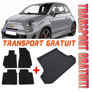 Fiat 500L Hatchback din 2012 - Prezent *1, Set Covorase + tavita portbagaj auto