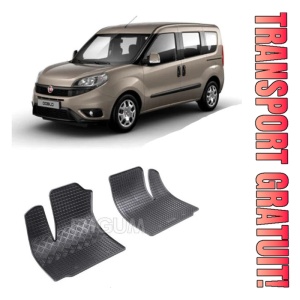 Fiat Doblo I, Van, fabricat din 2001 - 2010, 2 Locuri, set covorase auto dedicate, din cauciuc 100% Premium