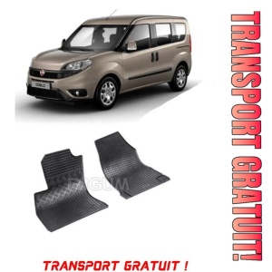 Fiat Doblo II, Van, fabricat din 2010 - Prezent, 2 Locuri, set covorase auto dedicate, din cauciuc 100% Premium - Transport Gratuit
