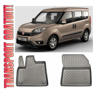 Fiat Doblo Set covorase auto tip tavita compatibile Fiat Doblo E-electric fabricatie 07.2022 - prezent, caroserie van, 2-3 locuri, ampatament scurt si lung