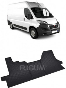 Fiat Ducato III, Van, fabricat din 2006 - Prezent, 3 Locuri, set covorase auto dedicate, din cauciuc 100% Premium accesorii pentru autoturismul tau - masina v158680