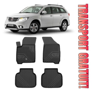 Fiat Freemont Din 08.2011 - 2016, Suv , Set Covorase Auto Tip Tavita Premium 3D, din cauciuc