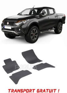 Fiat Fullback, Pick-Up, fabricat din 2015 - 2019, set covorase auto dedicate, din cauciuc 100% Premium - Transport Gratuit accesorii pentru autoturismul tau - masina v40013