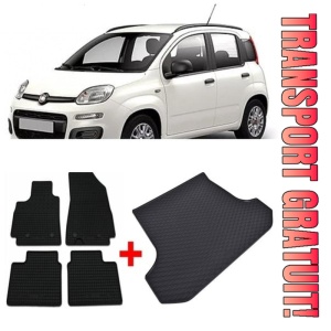 Fiat Panda Set Covorase + tavita portbagaj auto Fiat Panda III Hybrid fabricatie 02.2020 - prezent, caroserie hatchback
