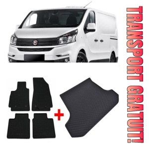 Fiat Talento Set Covorase + tavita portbagaj auto Fiat Talento fabricatie 2016 - prezent, caroserie van, ampatament L1, 8-9 locuri