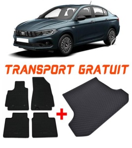 Fiat Tipo Sedan din 01.2016 - Prezent *4, Set Covorase + tavita portbagaj auto accesorii pentru autoturismul tau - masina v2804