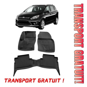 Ford C-Max (Exceptie Hybrid) (2010-2019) Set covorase auto cauciuc G.Modern Line 3D transport gratuit