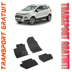 Ford Ecosport, Suv, fabricat din 02.2018 - Prezent, set covorase auto dedicate, din cauciuc 100% Premium