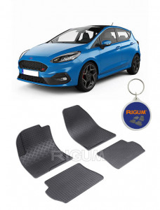 Ford Fiesta V, Hatchback, fabricat din 2002 - 09.2008, set covorase auto dedicate, din cauciuc 100% Premium accesorii pentru autoturismul tau - masina v158250