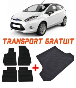 Ford FiestaVI Hatchback din 10.2008 - 06.2017 *4, Set Covorase + tavita portbagaj auto accesorii pentru autoturismul tau - masina v628