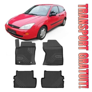 Ford Focus I Din 1998 - 2004, Hatchback , Set Covorase Auto Tip Tavita Premium 3D, din cauciuc