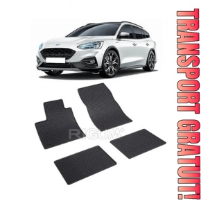 Ford Focus IV ActIVe, Suv, fabricat din 09.2018 - Prezent, set covorase auto dedicate, din cauciuc 100% Premium