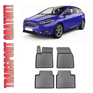 Ford Focus IV Mhev, Hatchback, Din 07.2020 - Prezent , Set Covorase Auto Tip Tavita Premium 3D, din cauciuc