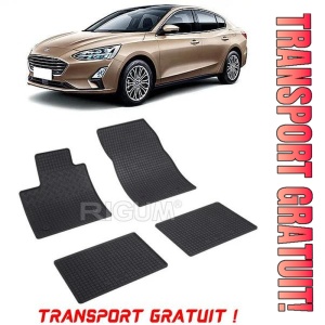 Ford Focus IV, Sedan, fabricat din 09.2018 - Prezent, set covorase auto dedicate, din cauciuc 100% Premium - Transport Gratuit