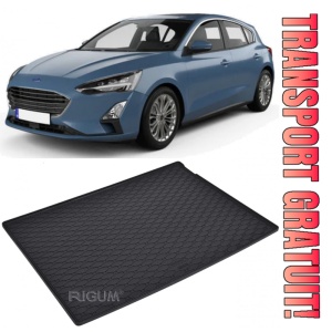 Ford Focus Tavita pentru portbagaj din cauciuc, compatibila Ford Focus IV fabricatie 09.2018 - prezent, caroserie hatchback, roata de rezerva normala
