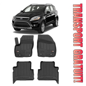 Ford Kuga I, Hatchback, Din 02.2008 - 01.2013 , Set Covorase Auto Tip Tavita Premium 3D, din cauciuc