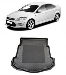 Ford Mondeo IV Sedan din 09.2007 - 12.2014, Tavita Pentru Portbagaj Lux Premium Dedicata, Roata Rezerva Ingusta / Kit Reparatie *1 accesorii pentru autoturismul tau - masina v195006