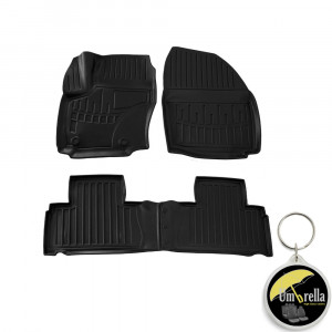 Ford S-Max (2006-2014) Sisteme FIXare Ovale Set covorase auto cauciuc G.Modern Line 3D accesorii pentru autoturismul tau - masina v239798
