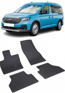 Ford Tourneo Connect III fabricat din 05.2022 - Prezent, Van, 5 Usi, set covorase auto dedicate, din cauciuc 100% Premium accesorii pentru autoturismul tau - masina v150131