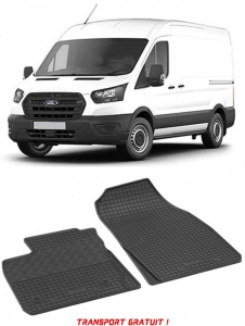 Ford Tourneo Courier II, Van, fabricat din 06.2014 - Prezent, 2 Locuri, set covorase auto dedicate, din cauciuc 100% Premium - Transport Gratuit accesorii pentru autoturismul tau - masina v39638