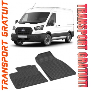Ford Tourneo Courier II, Van, fabricat din 06.2014 - Prezent, 2 Locuri, set covorase auto dedicate, din cauciuc 100% Premium