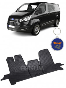 Ford Transit Custom, Van, fabricat din 01.2013 - Prezent, 3 Locuri, set covorase auto dedicate, din cauciuc 100% Premium accesorii pentru autoturismul tau - masina v156063