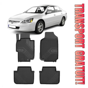 Honda ACCord VII Din 2003 - 08.2008, Sedan , Set Covorase Auto Tip Tavita Premium 3D, din cauciuc