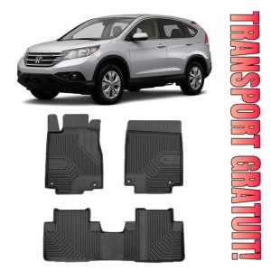 Honda Cr-V IV Din 2015 - 09.2018, Suv , Set Covorase Auto Tip Tavita Premium 3D, din cauciuc