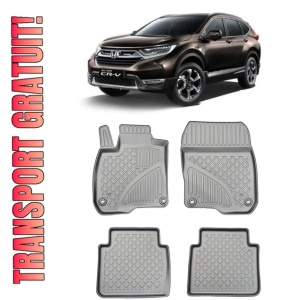 Honda Cr-V V Din 10.2018 - Prezent, Suv , Set Covorase Auto Tip Tavita Premium 3D, din cauciuc