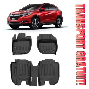 Honda Hr-V II, Suv, Din 09.2015 - Prezent , Set Covorase Auto Tip Tavita Premium 3D, din cauciuc