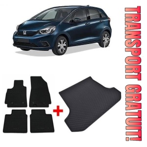 Honda Jazz IV Crosstar Hybrid E-Hev din 06.2020 - Prezent Hatchback *1 , Set Covorase + tavita portbagaj auto