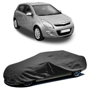 Husa auto tip prelata pentru HYUNDAI i20 I (PB, PBT) 2008 - 2015, culoare negru, material textil impermeabil, rezistanta la intemperii /praf/ UV - CARPASSION - Img 2