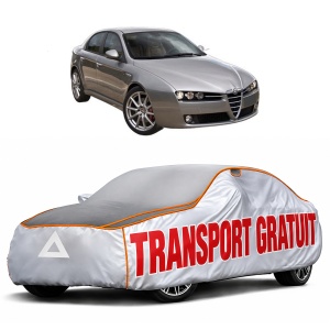 Husa Prelata Antigrindina Auto ALFA ROMEO 159 (939_) din 2005-2012, Protectie auto contra intemperiilor la grindina, Waterproof, 4x Stickere auto ALFA ROMEO