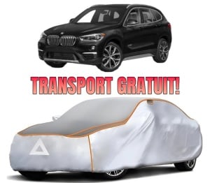 Husa Prelata Antigrindina Auto BMW Seria X1 (F48) din 2014-2022, Protectie auto contra intemperiilor la grindina, Waterproof, 4x Stickere auto BMW