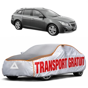 Husa Prelata Antigrindina Auto CHEVROLET CRUZE Station Wagon (J308) din 2012-2015, Protectie auto contra intemperiilor la grindina, Waterproof, 4x Stickere auto CHEVROLET