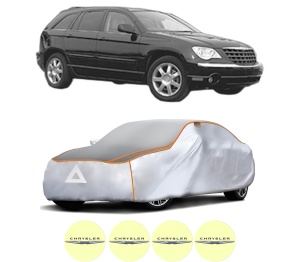 Husa Prelata Antigrindina Auto CHRYSLER PACIFICA din 2003-2008, Protectie auto contra intemperiilor la grindina, Waterproof, 4x Stickere auto CHRYSLER - Img 2