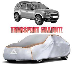 Husa Prelata Antigrindina Auto DACIA DUSTER (HS_) din 2010-2018, Protectie auto contra intemperiilor la grindina, Waterproof, 4x Stickere auto DACIA