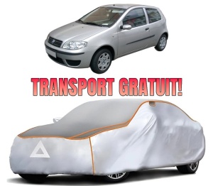 Husa Prelata Antigrindina Auto FIAT PUNTO Hatchback Van (188_) din 2000-2009, Protectie auto contra intemperiilor la grindina, Waterproof, 4x Stickere auto FIAT
