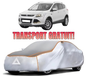 Husa Prelata Antigrindina Auto FORD KUGA II (DM2) din 2013-2019, Protectie auto contra intemperiilor la grindina, Waterproof, 4x Stickere auto FORD