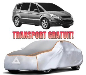 Husa Prelata Antigrindina Auto FORD S-MAX VAN (WA6) din 2007-2014, Protectie auto contra intemperiilor la grindina, Waterproof, 4x Stickere auto FORD