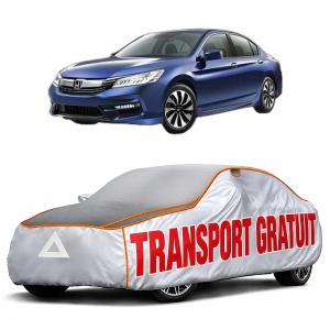 Husa Prelata Antigrindina Auto HONDA ACCORD IX Saloon (CR) din 2012-2013, Protectie auto contra intemperiilor la grindina, Waterproof, 4x Stickere auto HONDA