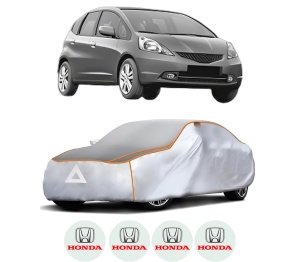 Husa Prelata Antigrindina Auto HONDA JAZZ III (GE_, GG_, GP_, ZA_) din 2008-2011, Protectie auto contra intemperiilor la grindina, Waterproof, 4x Stickere auto HONDA - Img 2