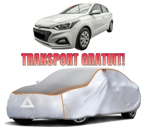 Husa Prelata Antigrindina Auto HYUNDAI i20 II Hatchback Van (GB, IB) din 2015-2021, Protectie auto contra intemperiilor la grindina, Waterproof, 4x Stickere auto HYUNDAI