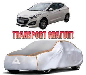 Husa Prelata Antigrindina Auto HYUNDAI i30 Coupe din 2013-2017, Protectie auto contra intemperiilor la grindina, Waterproof, 4x Stickere auto HYUNDAI