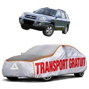 Husa Prelata Antigrindina Auto HYUNDAI SANTA FÉ II SUV Van (CM) din 2009-2013, Protectie auto contra intemperiilor la grindina, Waterproof, 4x Stickere auto HYUNDAI