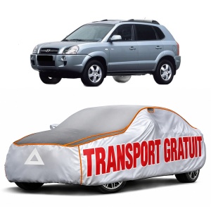Husa Prelata Antigrindina Auto HYUNDAI TUCSON (JM) din 2004-2012, Protectie auto contra intemperiilor la grindina, Waterproof, 4x Stickere auto HYUNDAI