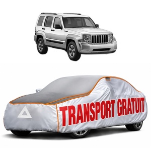 Husa Prelata Antigrindina Auto JEEP LIBERTY din 2001-2008, Protectie auto contra intemperiilor la grindina, Waterproof, 4x Stickere auto JEEP