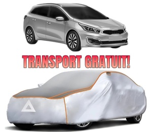 Husa Prelata Antigrindina Auto KIA CEED Combi Van (CD) din 2019, Protectie auto contra intemperiilor la grindina, Waterproof, 4x Stickere auto KIA