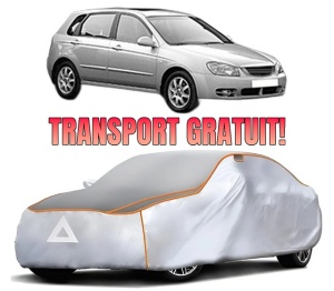 Husa Prelata Antigrindina Auto KIA CERATO I Hatchback (LD) din 2004-2009, Protectie auto contra intemperiilor la grindina, Waterproof, 4x Stickere auto KIA
